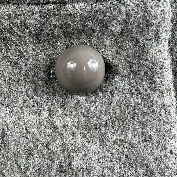 J. Crew Gray Brown Ombre Double-Breasted Coat Size 6 Wool Blend - Picture 11 of 15